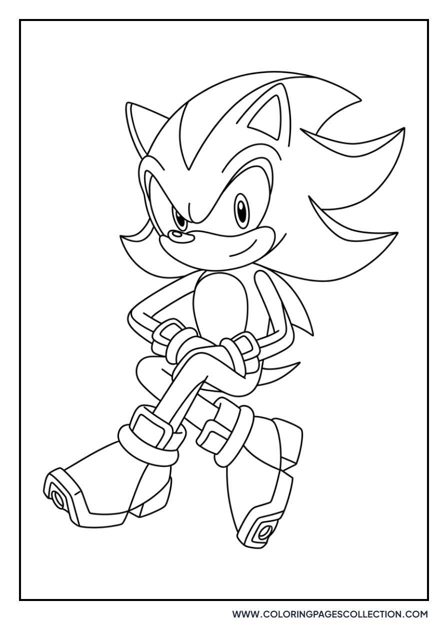 Shadow with Crossed Legs