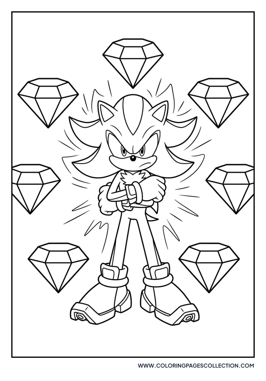 Shadow with Many Emeralds