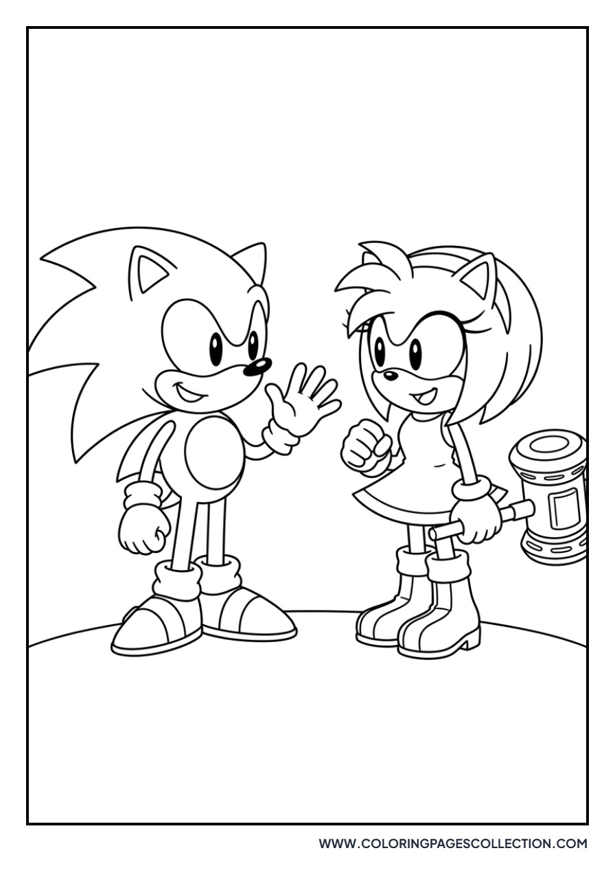 Silver the Hedgehog and Amy Rose
