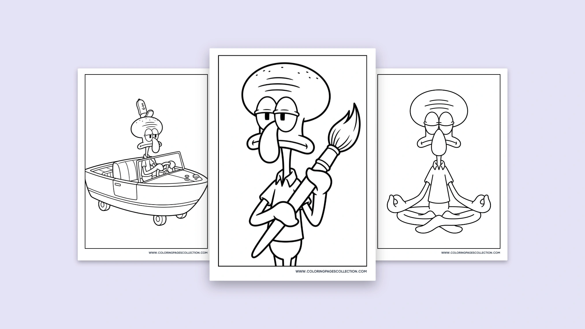 62+ Free Printable Squidward Coloring Pages