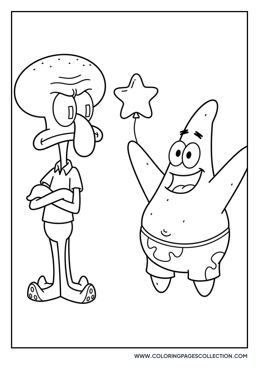 Squidward and Patrick Star
