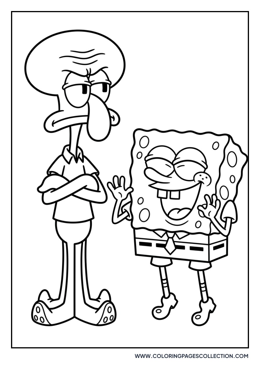 Squidward Annoyed by SpongeBob