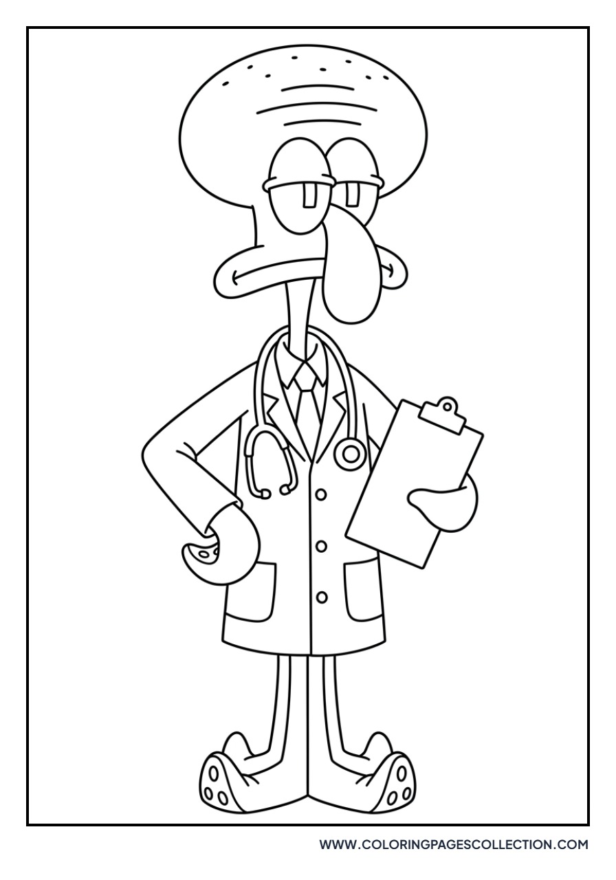 Squidward as a Doctor