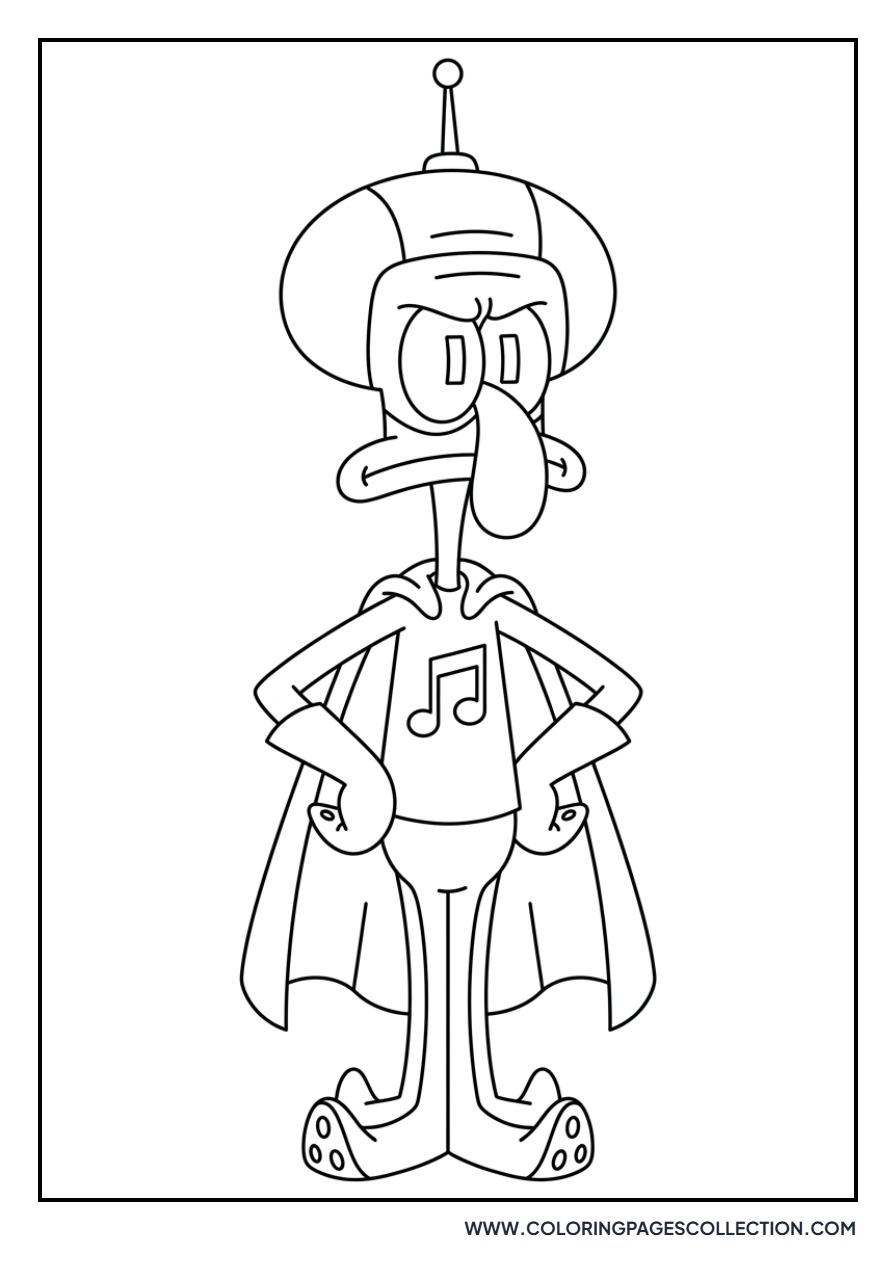 Squidward as a Superhero
