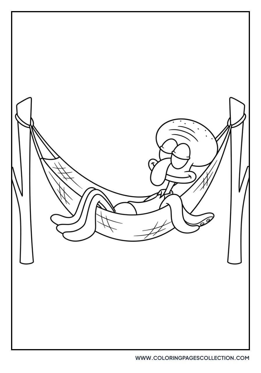 Squidward in a Hammock