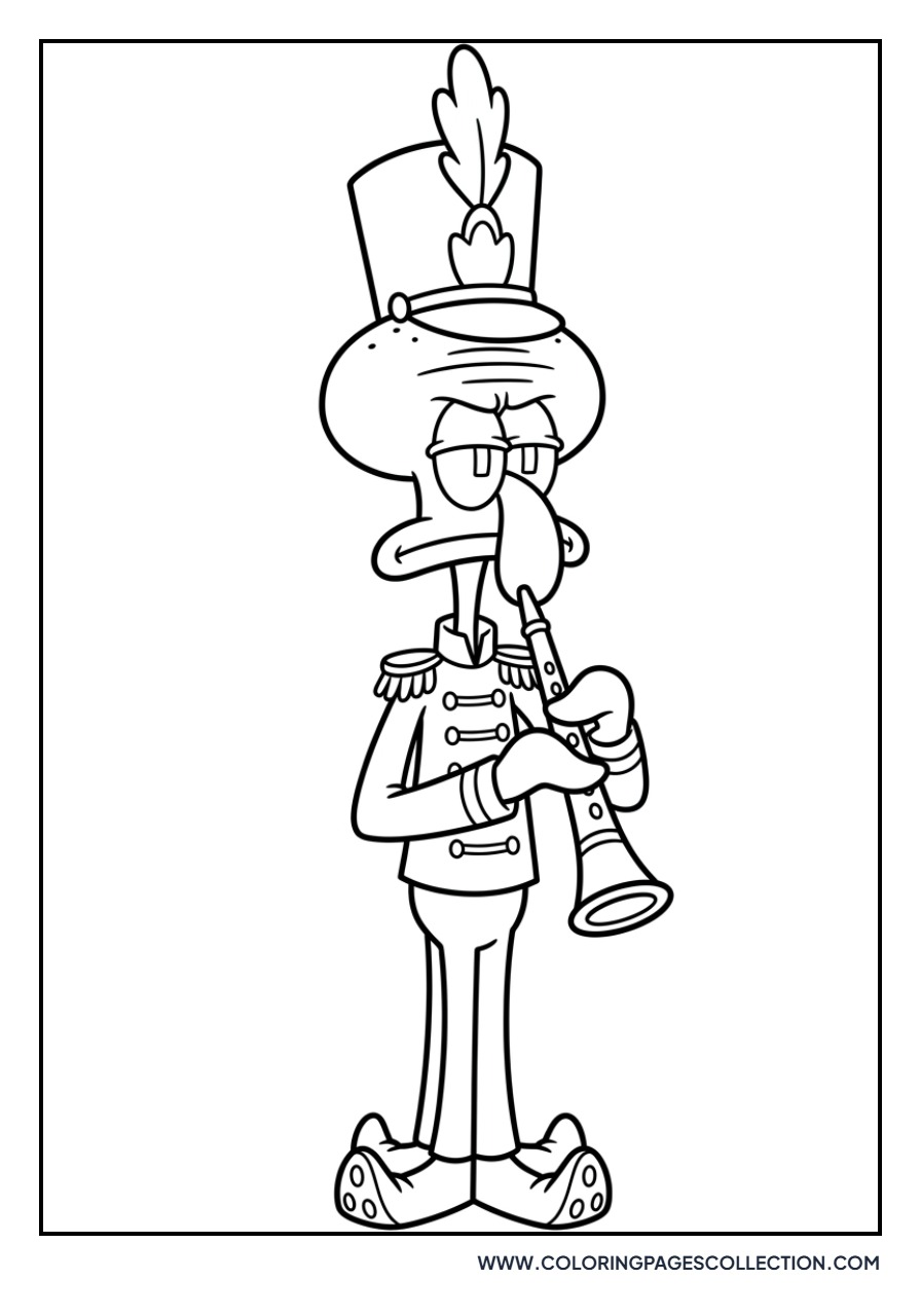 Squidward in Marching Band