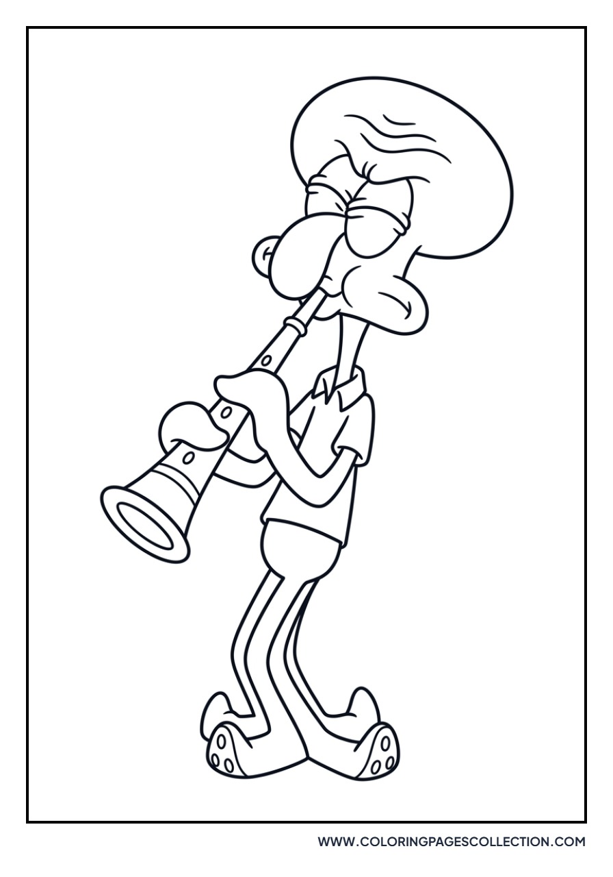Squidward Playing Clarinet