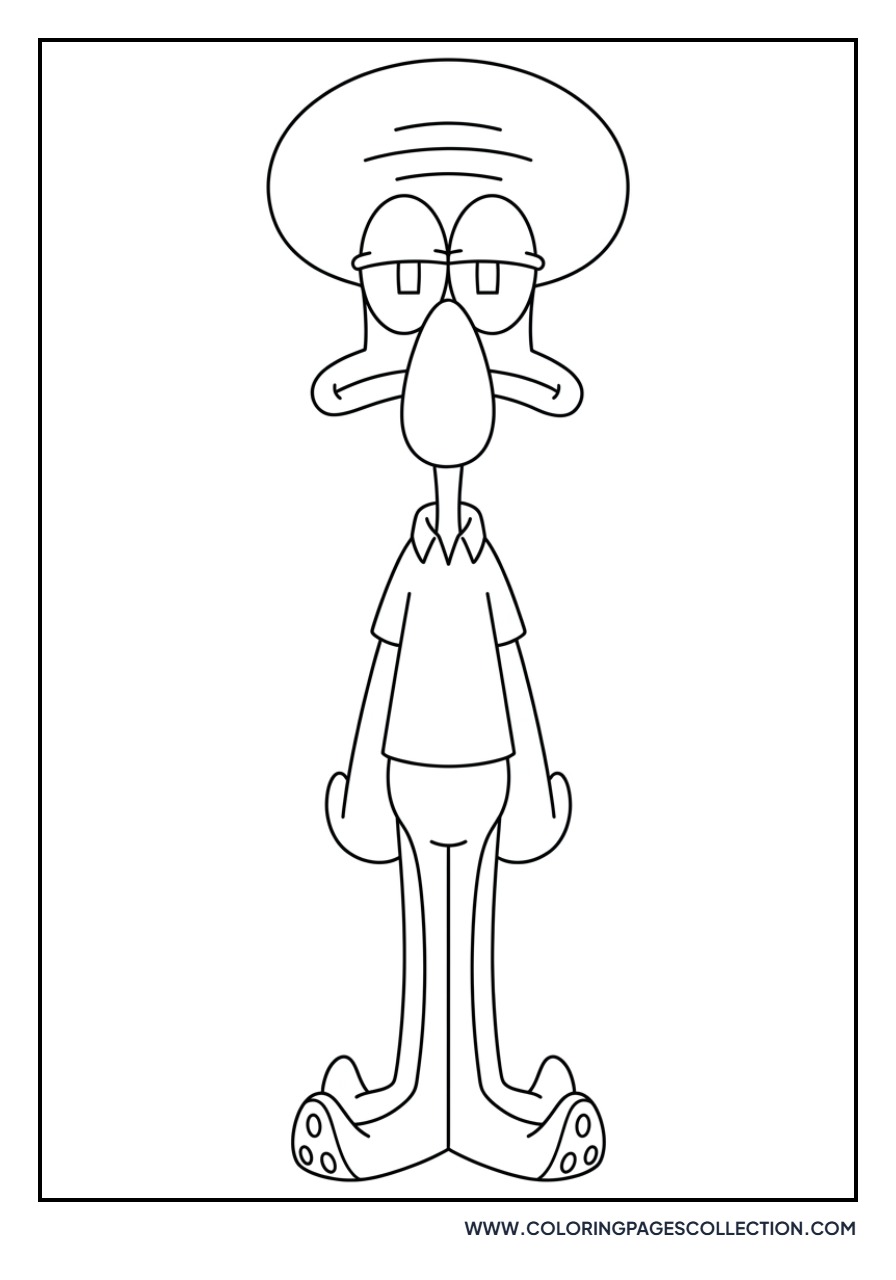 Squidward Standing Tall