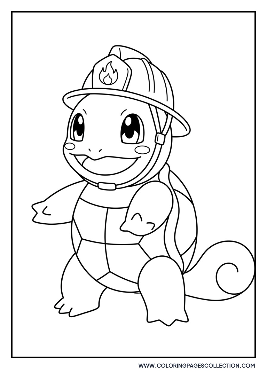 Squirtle as a Firefighter