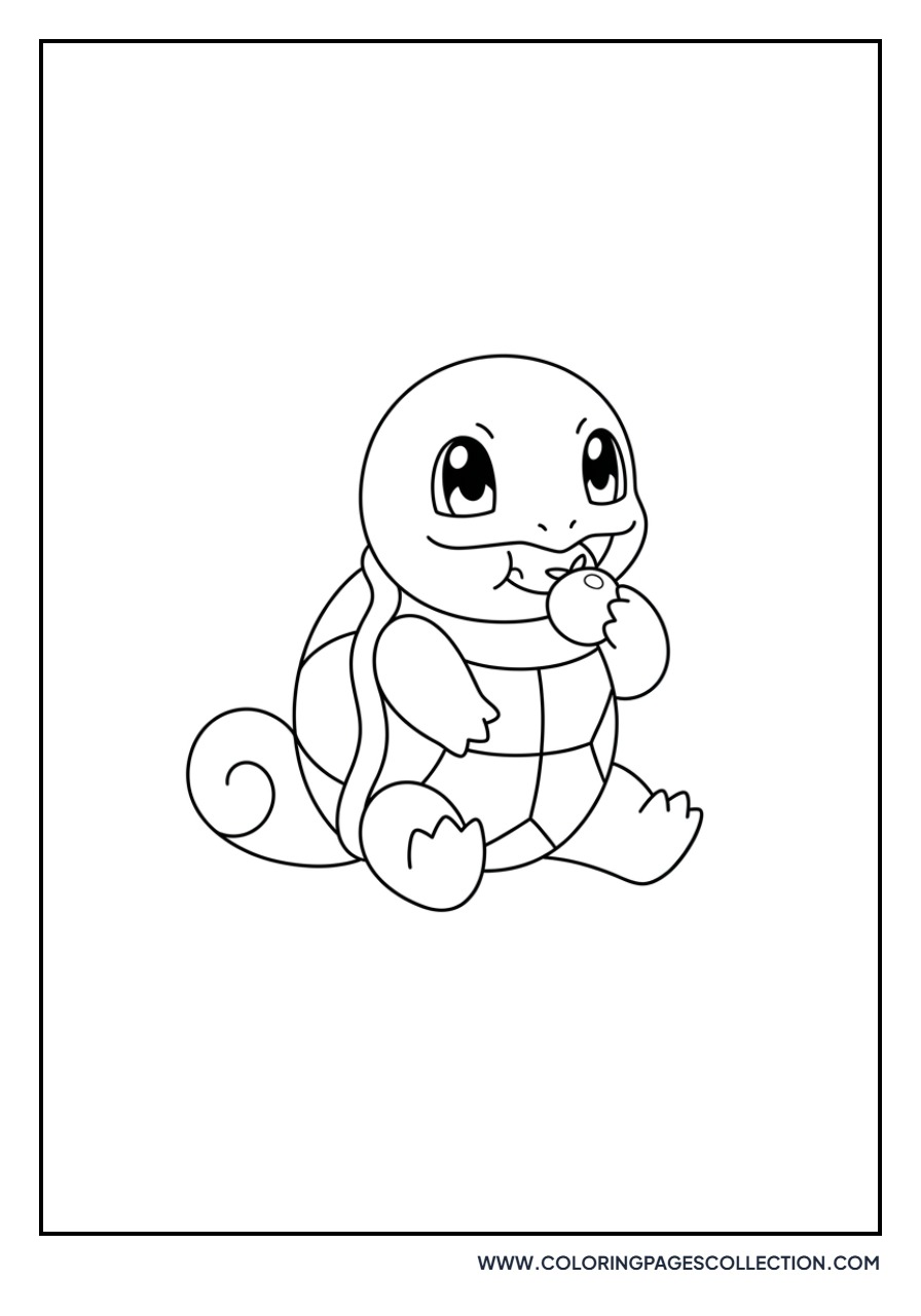 Squirtle Eating a Berry