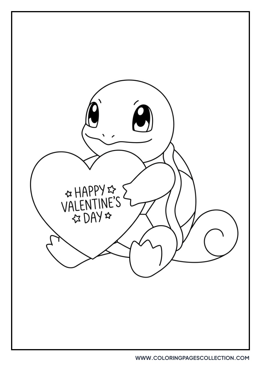 Squirtle Holding a Heart