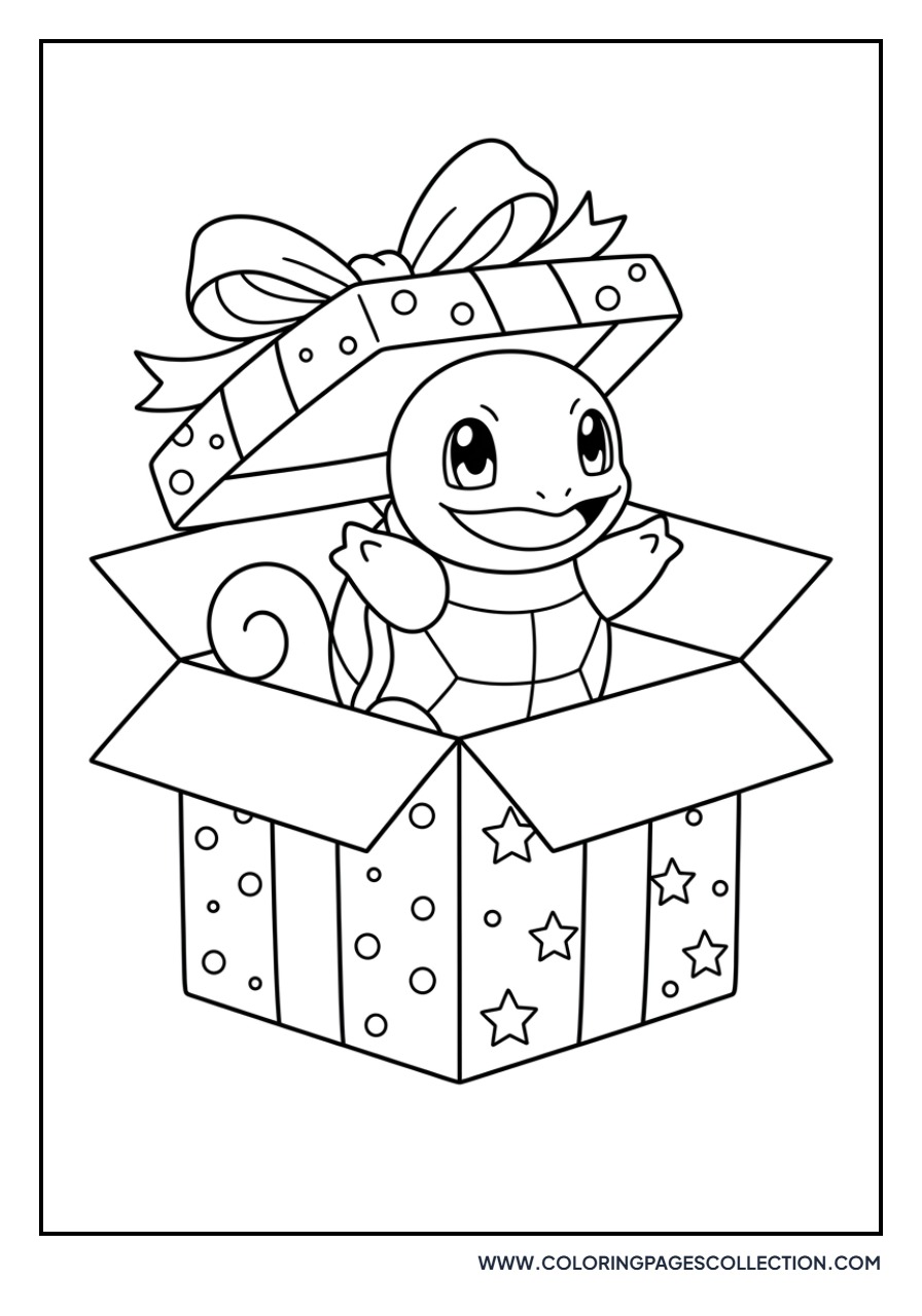 Squirtle in a Gift Box