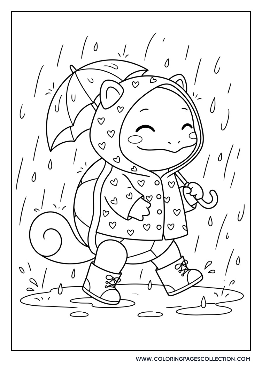 Squirtle in a Raincoat