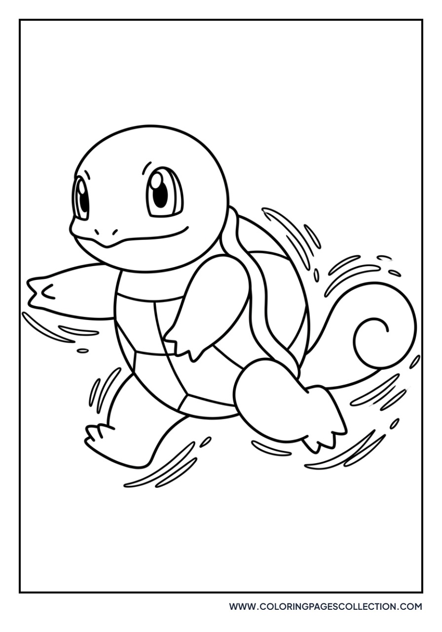 Squirtle Running Fast