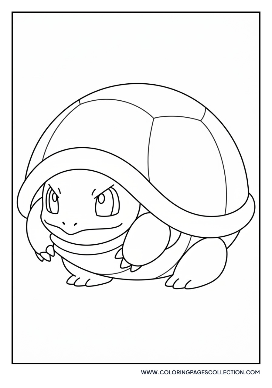 Squirtle Using Withdraw