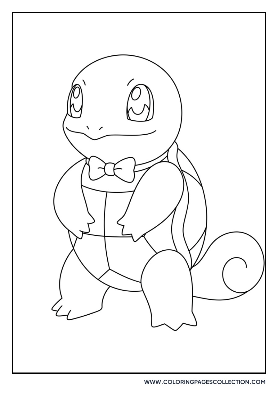 Squirtle with a Bow Tie