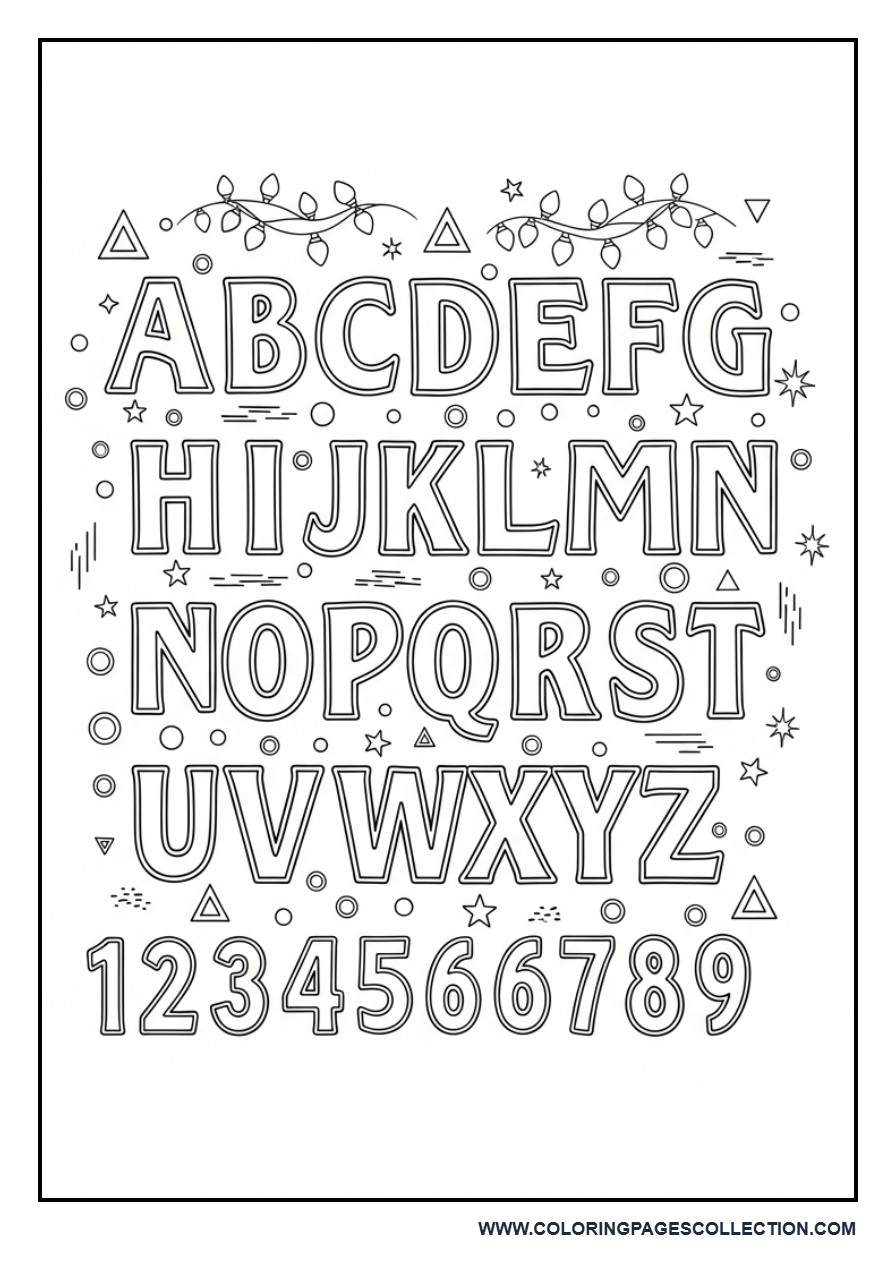 Alphabet + Numbers Learning Page