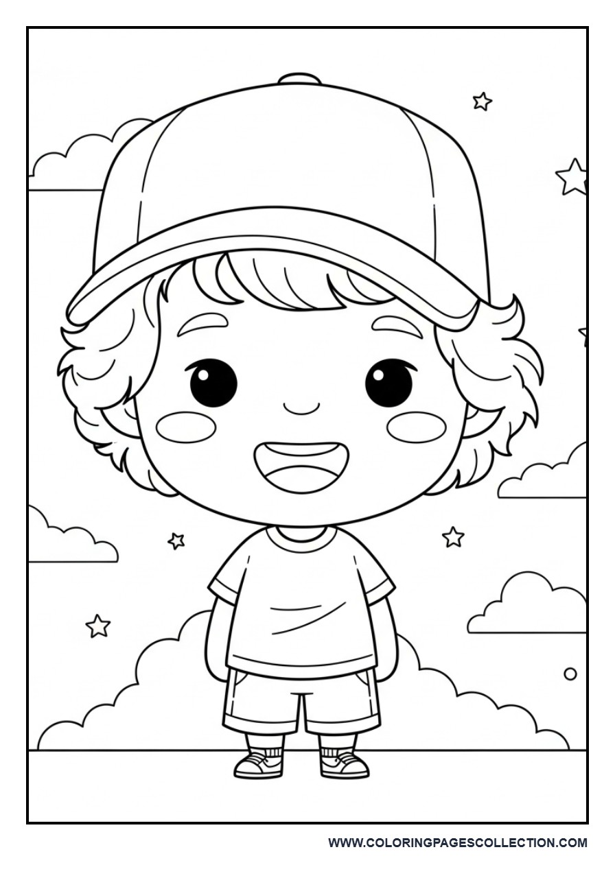 Chibi Dustin With Cap