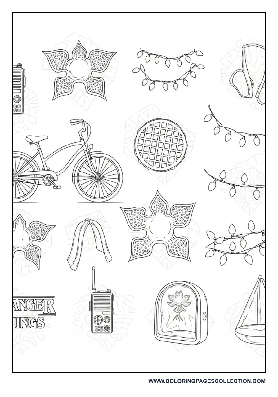 Collage Style Stranger Things Page