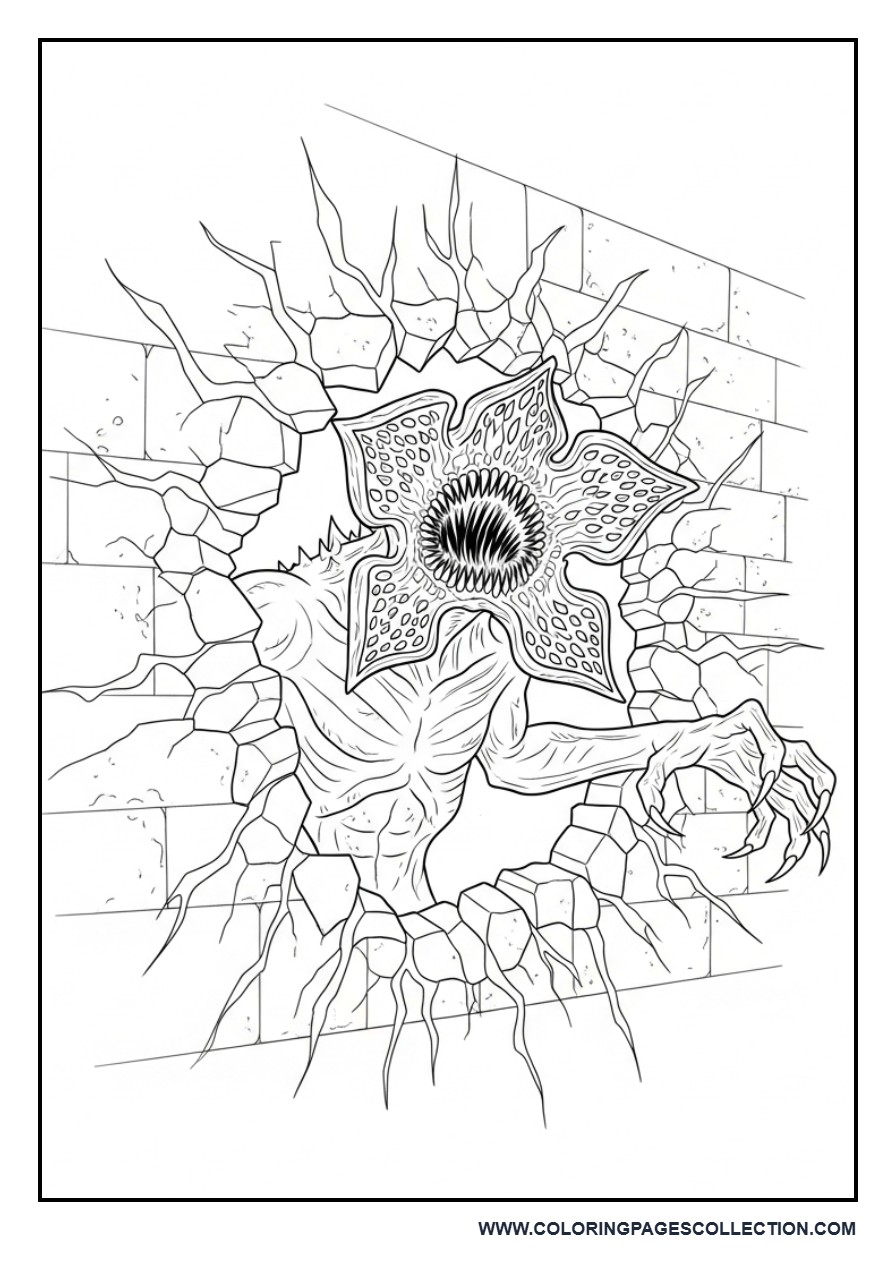 Demogorgon Emerging from Wall