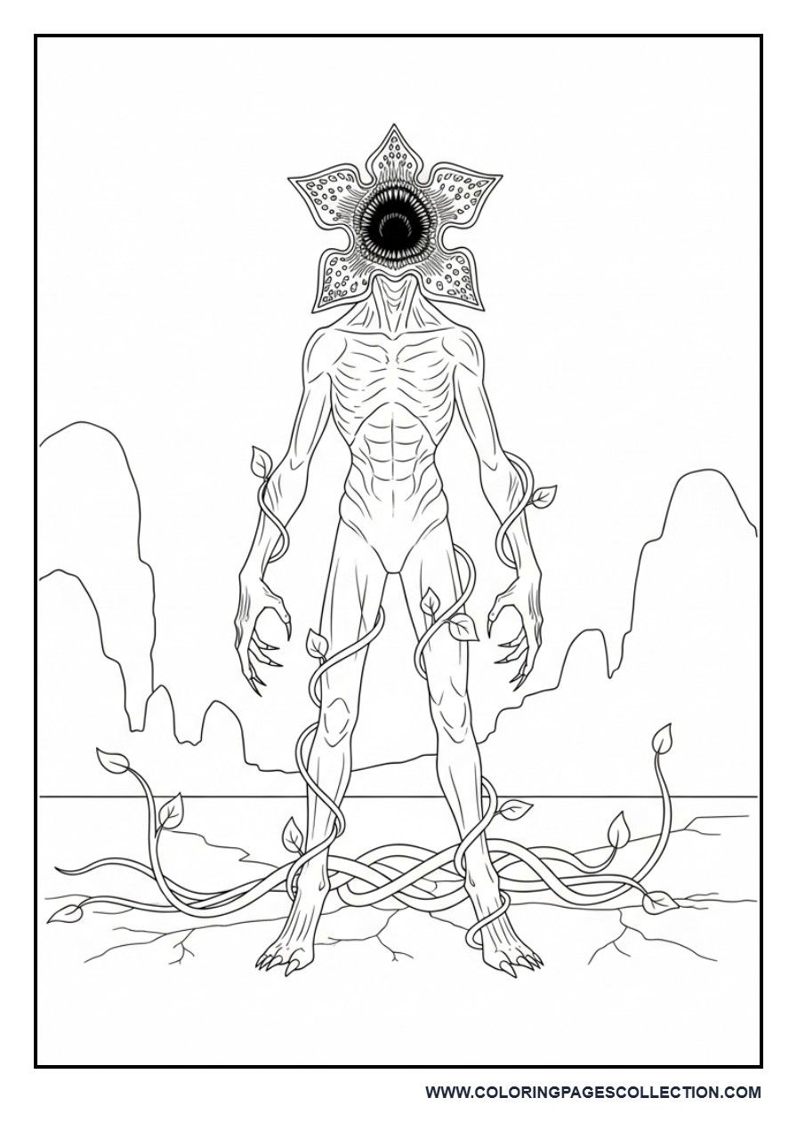 Demogorgon in Simple Upside Down