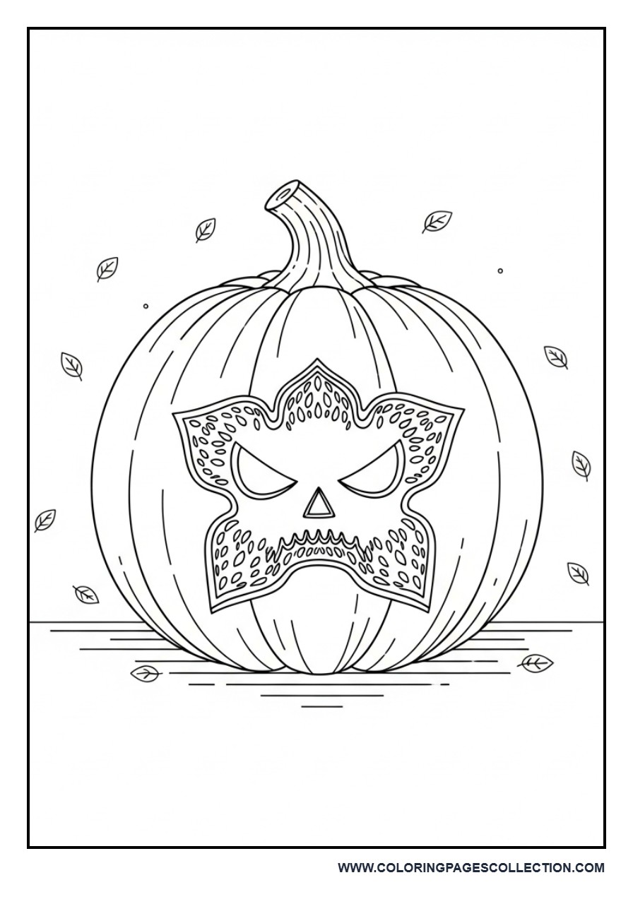 Demogorgon Pumpkin Design