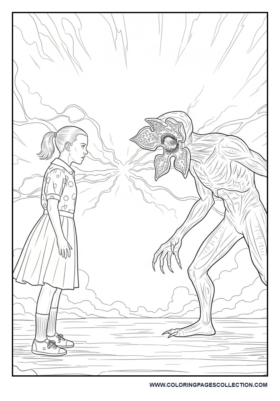 Eleven + Demogorgon Face-Off