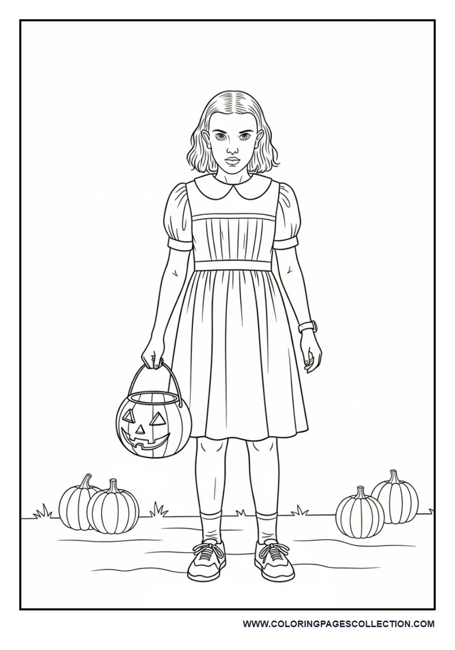 Eleven in Halloween Costume
