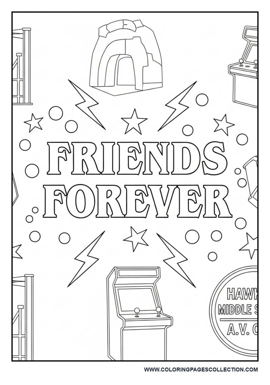 Friends Forever Typography