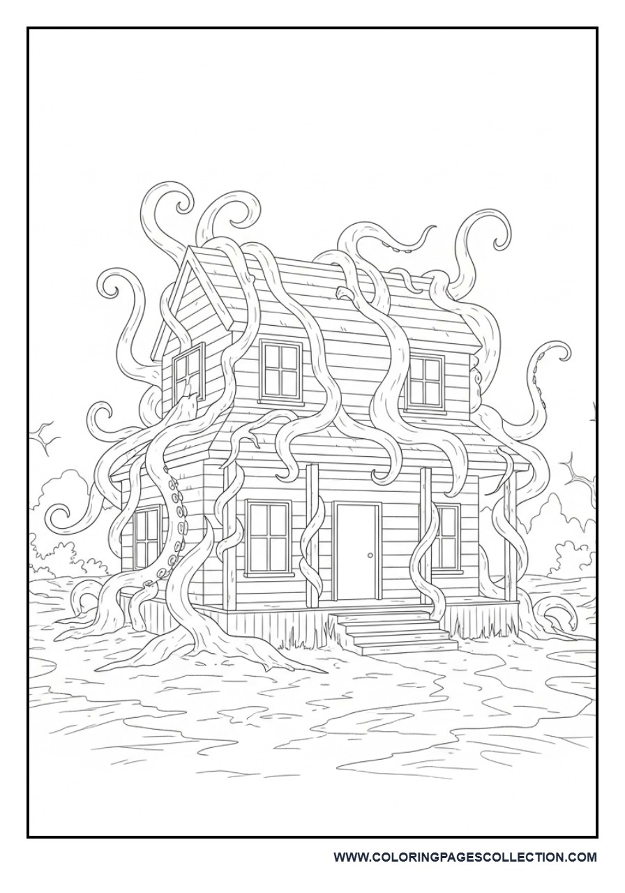 Haunted Upside Down House