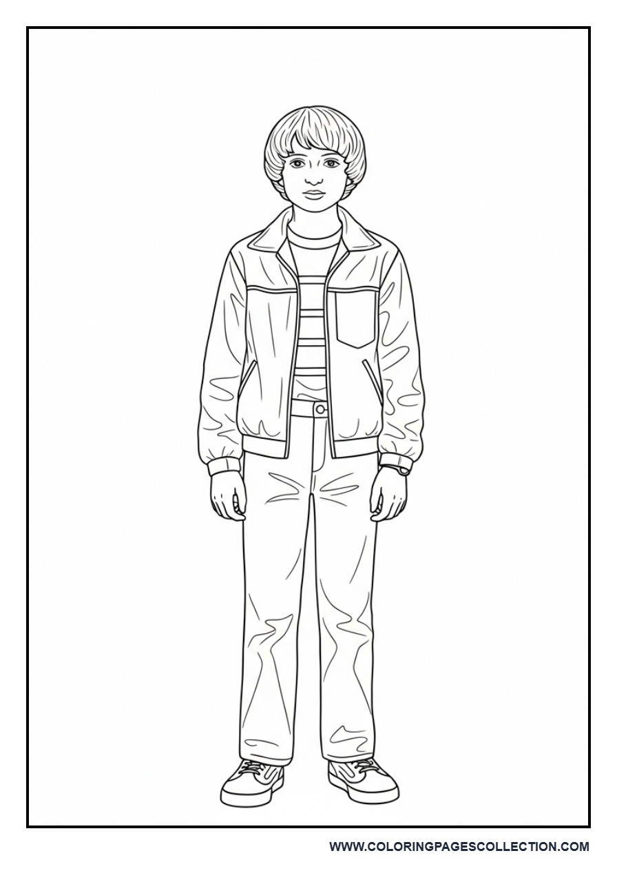 Mike Wheeler Standing Casual