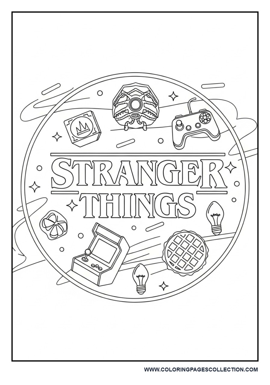 Stranger Things Themed Badge Design