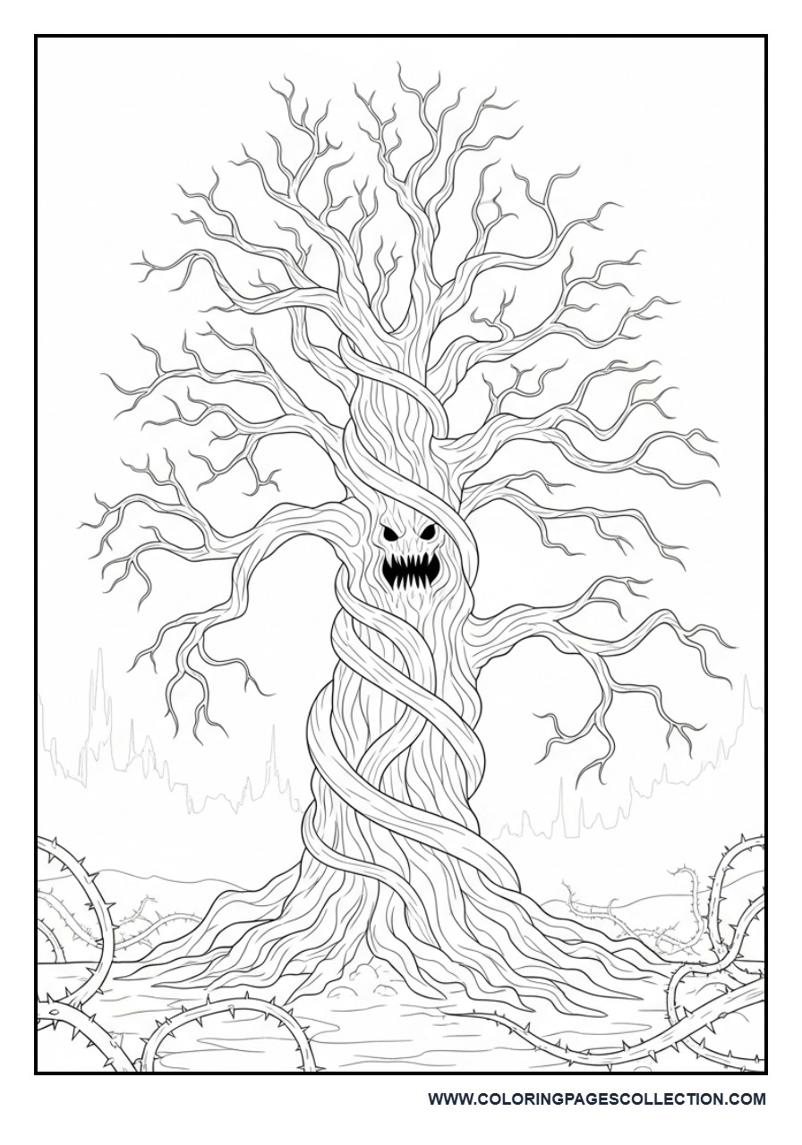 Vecna Spooky Tree Scene