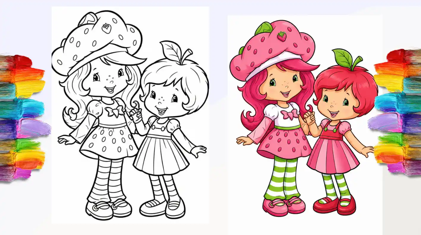 Free Printable Strawberry Shortcake Coloring Pages You'll Love