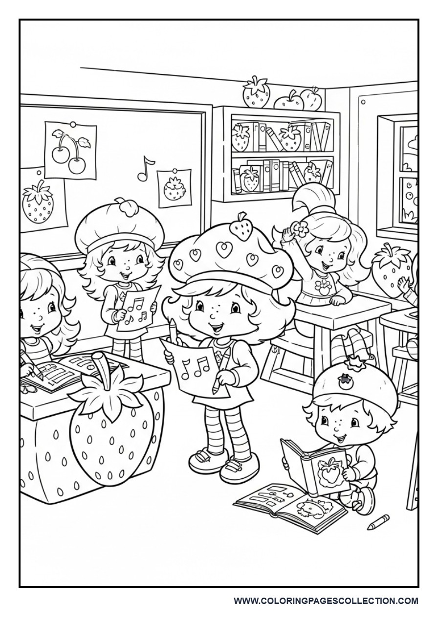 Strawberry Shortcake and Friends at the Berry School