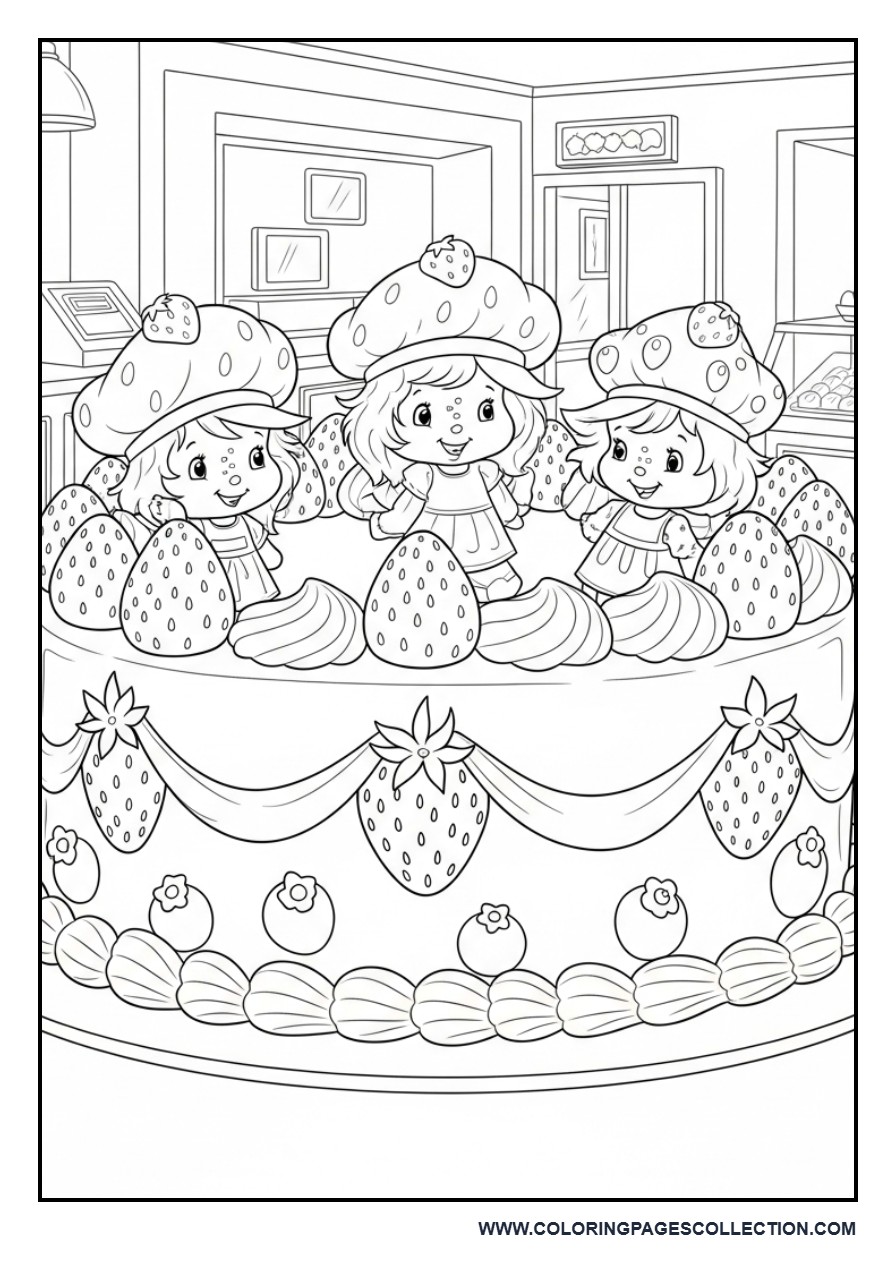 Strawberry Shortcake and Friends Baking Together