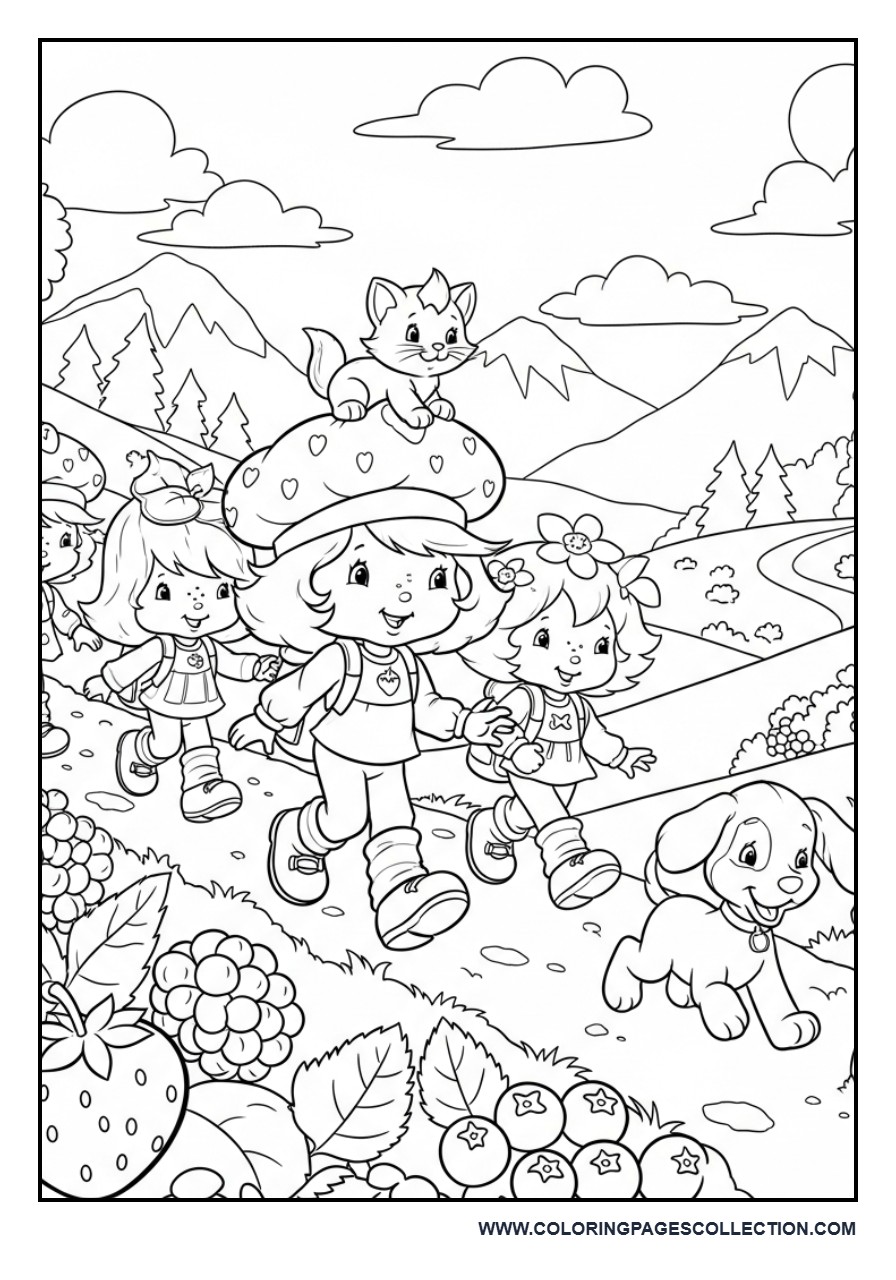 Strawberry Shortcake and Friends Building a Berry Treehouse Village