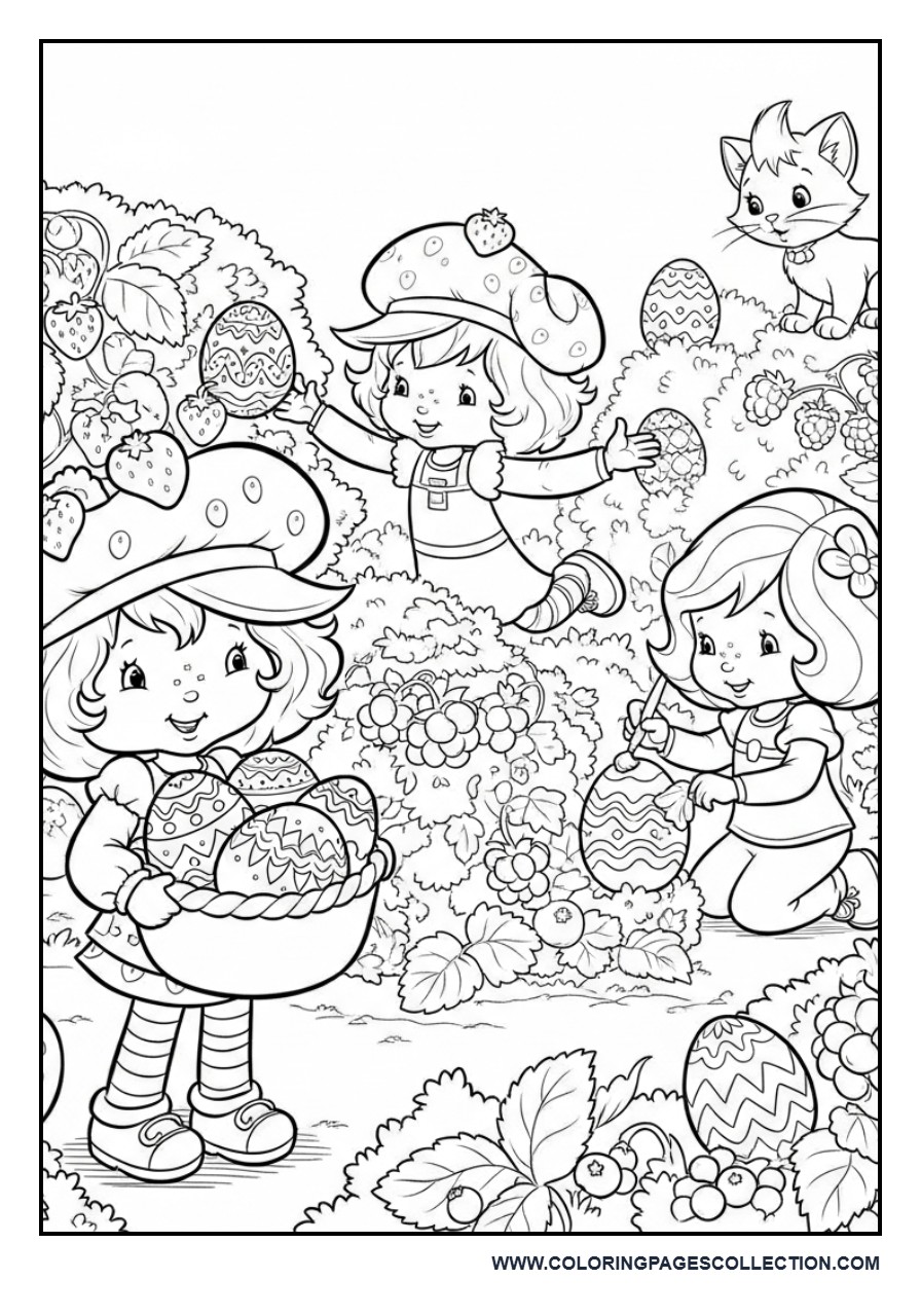 Strawberry Shortcake and Friends Easter Egg Hunt