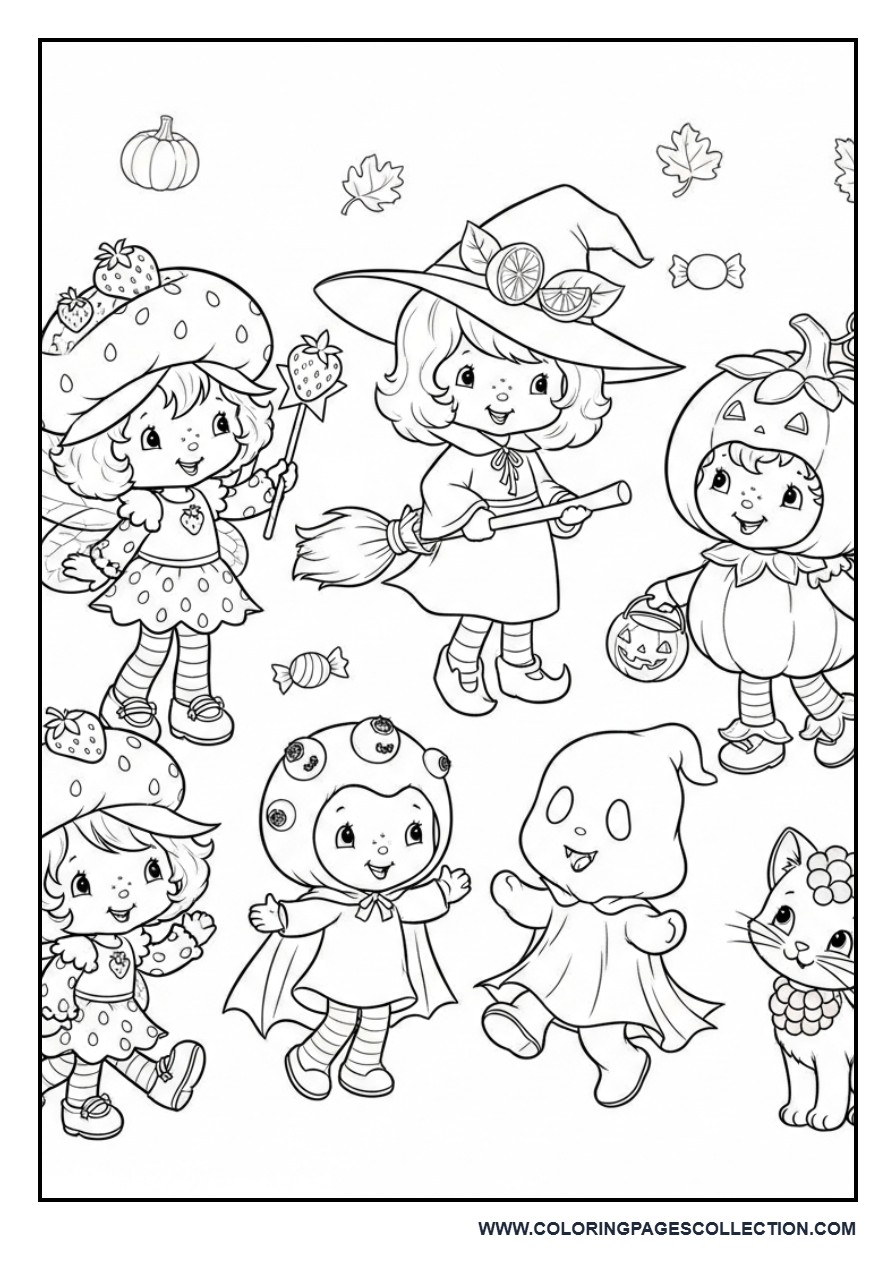 Strawberry Shortcake and Friends Halloween Costume Party