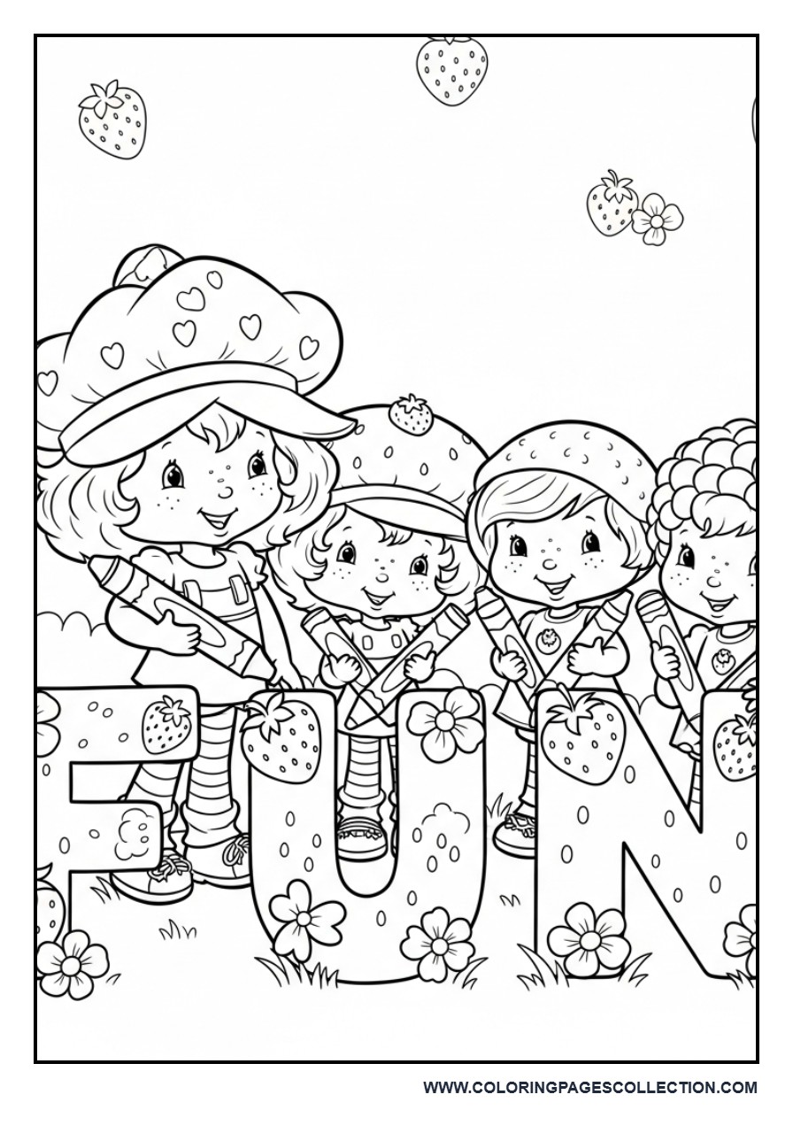 Strawberry Shortcake and Friends Learning the Alphabet