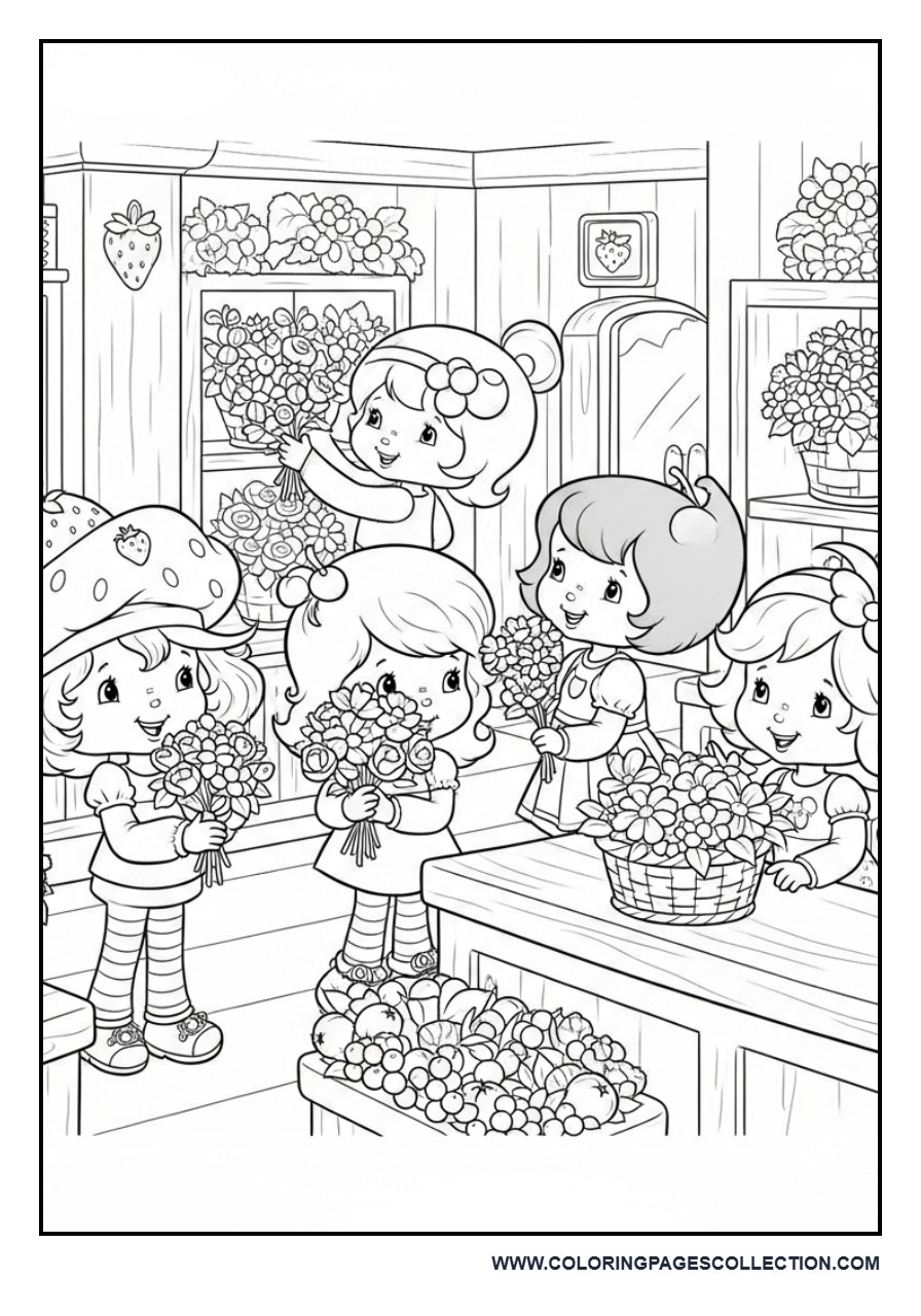 Strawberry Shortcake and Friends Planting a Friendship Tree