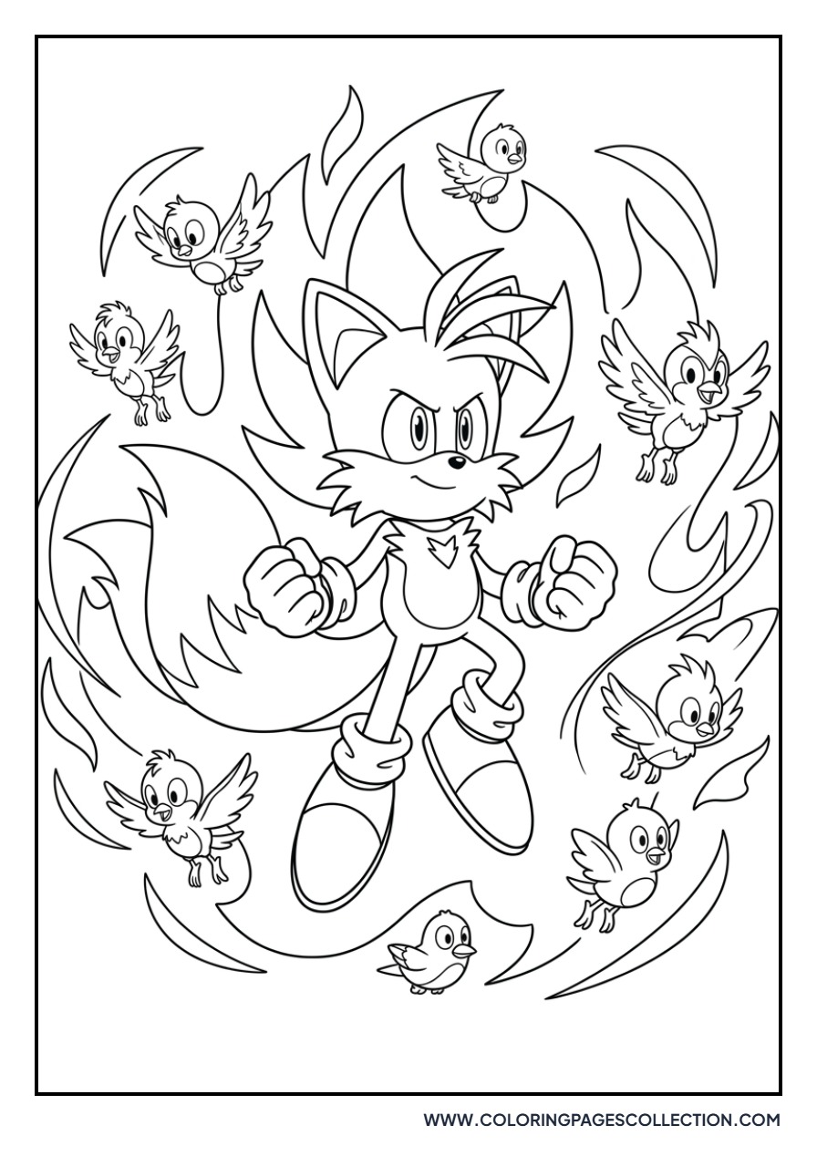 Super Tails Flying