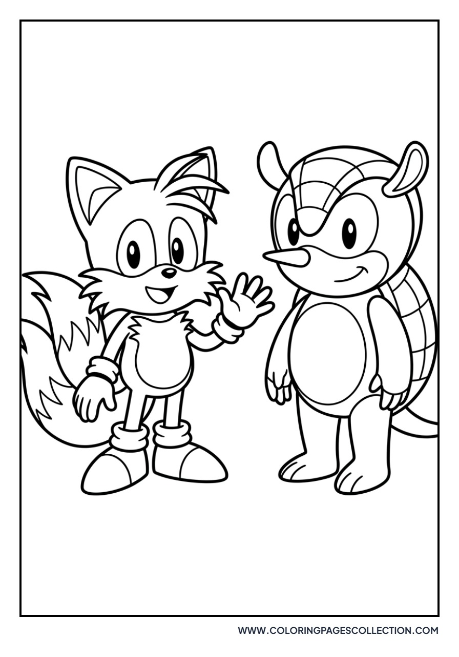 Tails and Mighty the Armadillo