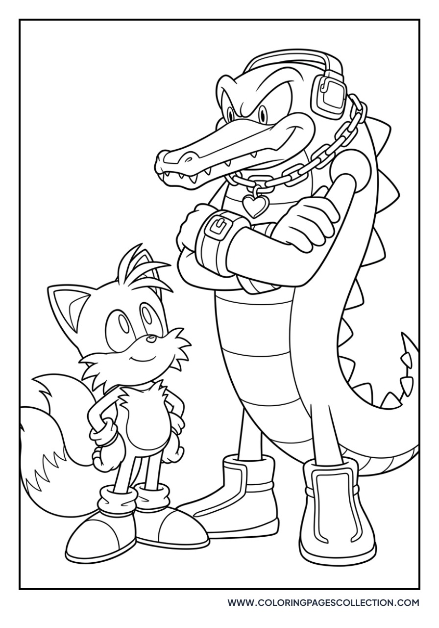 Tails and Vector the Crocodile