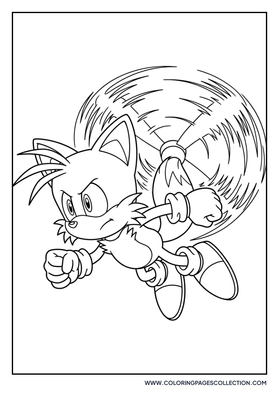 Tails Flying with Twin Tails