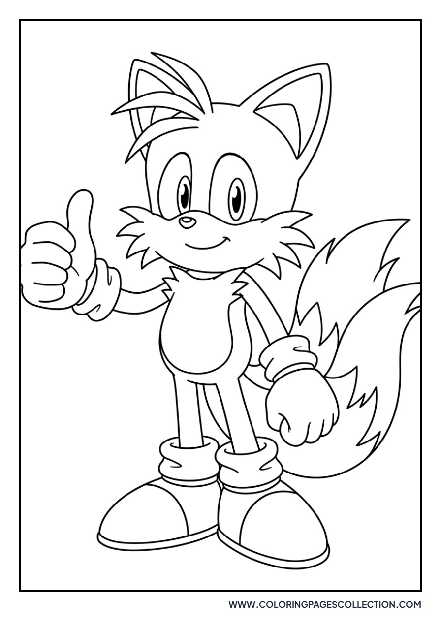 Tails Giving a Thumbs Up