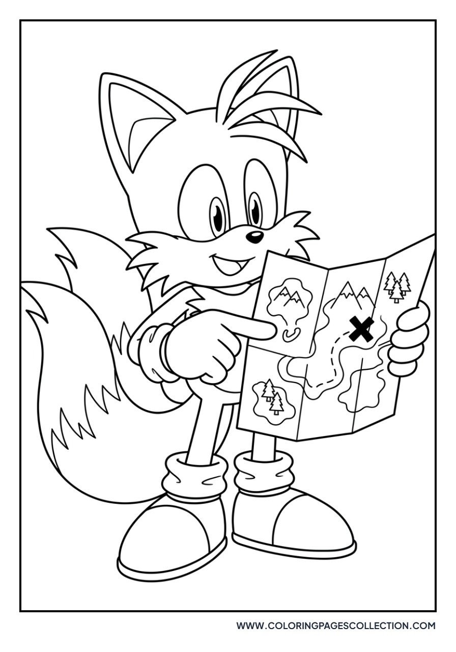 Tails Looking at a Map