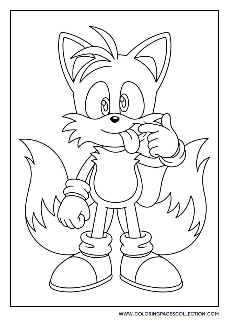 Tails Making a Funny Face