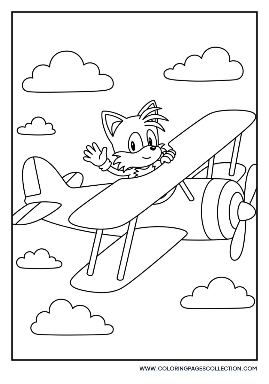 Tails Piloting the Tornado