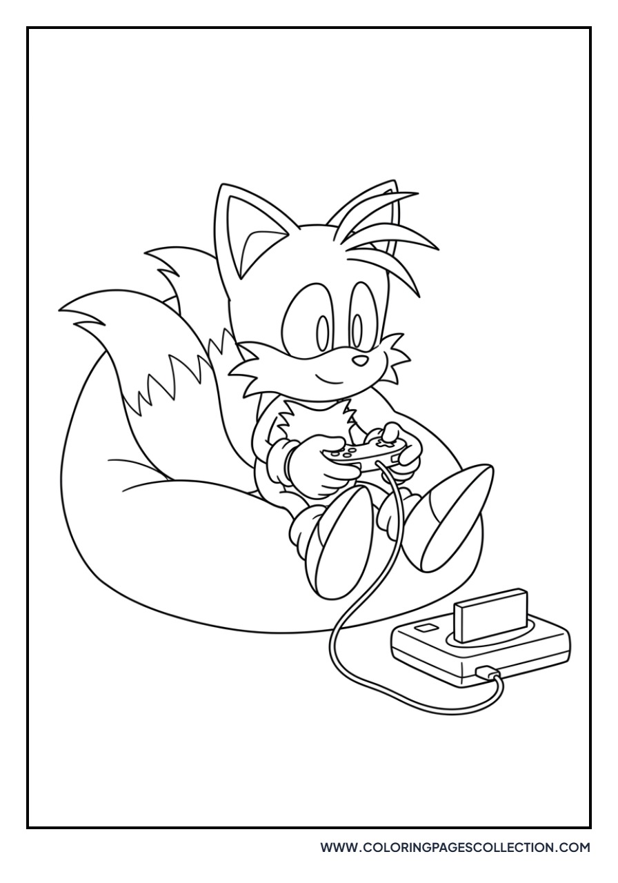Tails Playing Video Games
